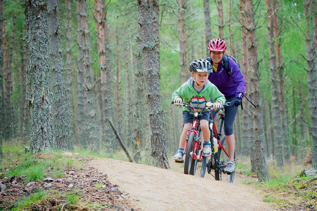 Riding the trails at Glenlivet Centre