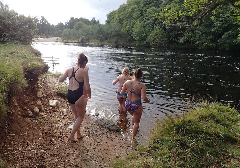 A dip in River Spey