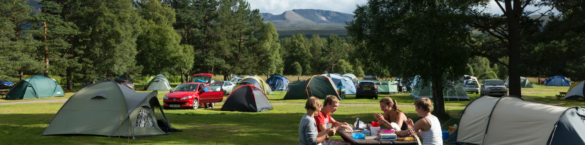 camping in the Cairngorms National Park