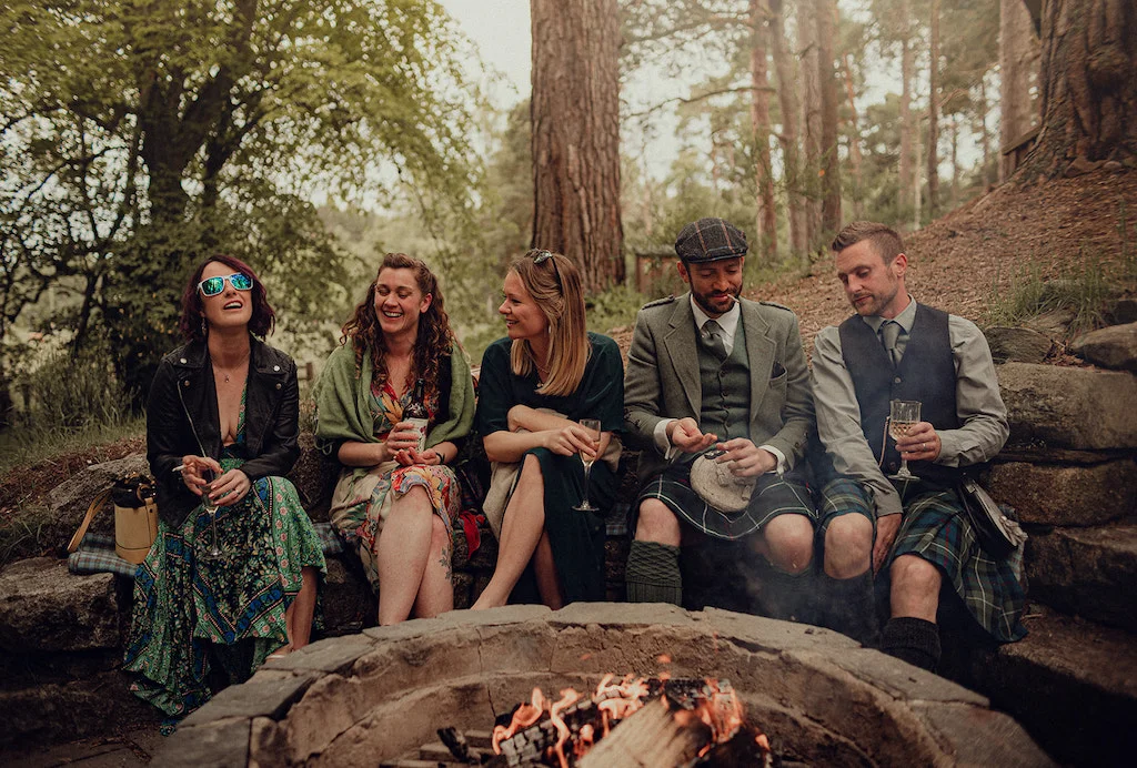 A wedding at the Dell of Abernethy (photo: Cat Parmenter)