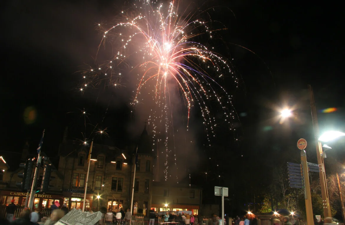 Fireworks Display, Cairngorm Hotel, Aviemore