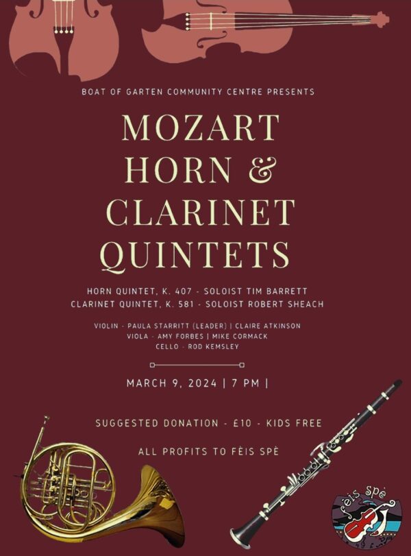 Mozart Horn and Clarinet Quintets Concert