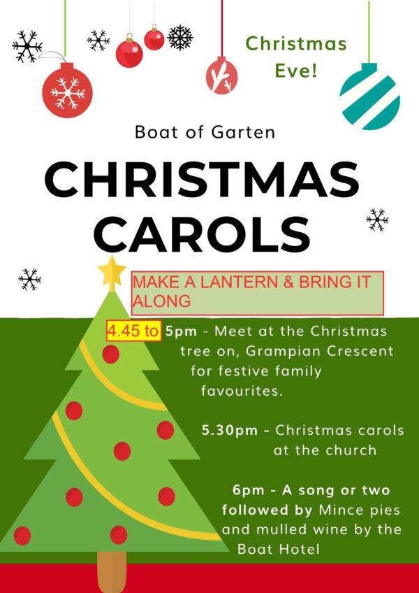 Christmas Eve Carols in Boat of Garten
