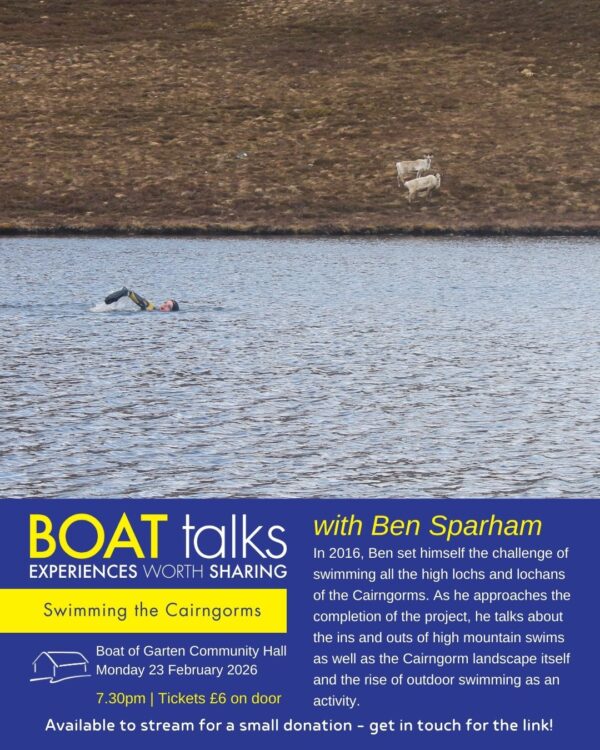 Boat Talks: Swimming the Cairngorms with Ben Sparham
